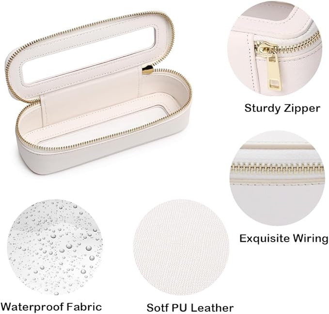 Travel Clear Makeup Bag Set, TSA Approved Cosmetic Bag Case with Zipper Portable Makeup Pouch Toiletry Bag Traveling Cosmetic Organizer Storage Bag Car Organizer Car Essentials