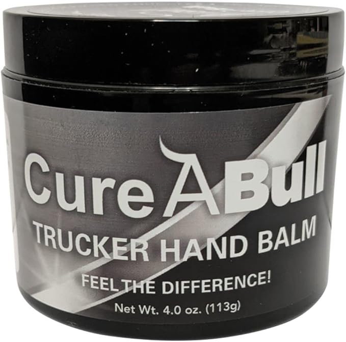 CureABull Trucker Hand Balm – Ultimate Relief for Dry, Cracked Hands – Non-Greasy Within Minutes, Long-Lasting Moisturizing Treatment – 4oz