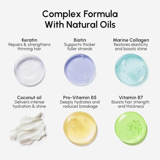 MAREE Deep Conditioning Hair Mask – Keratin Hair Treatment Care for Damaged & Dry Hair – Moisturizer Mask for Frizzy Curly Fine Color Refreshing – Mascarilla Para el Cabello Seco