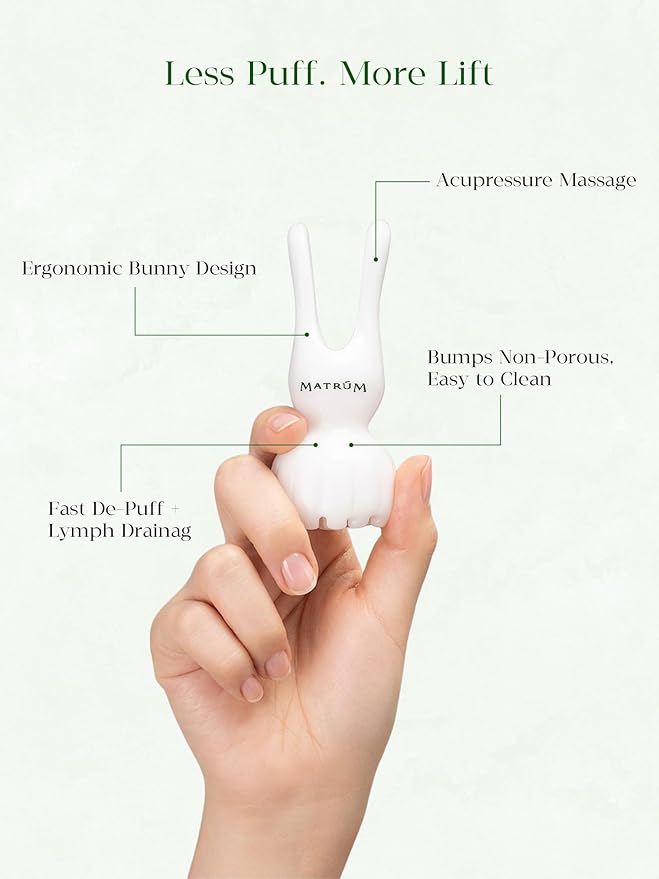 Bunny Gua Sha, Guasha Tool for Face & Body, Gua Sha Facial Tools for Lymphatic Drainage Massage, Body Gua Sha Tool for Neck, Scalp & Shoulders, De-Puff & Sculpt