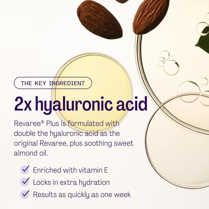 Revaree Plus by Bonafide. Vaginal Moisturizer with 10mg Hyaluronic Acid & Soothing Sweet Almond Oil. — 1-Month Supply (10 Inserts)