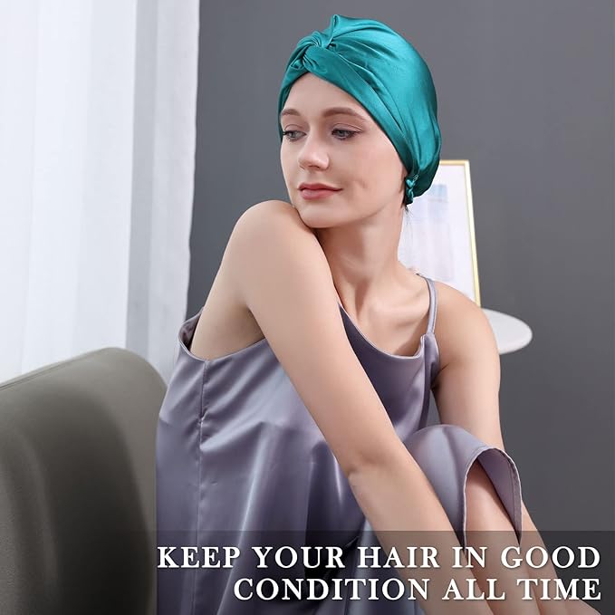 DAISYSILK 100 Pure Mulberry Silk Hair Bonnet for Sleeping Silk Hair Wrap for Women