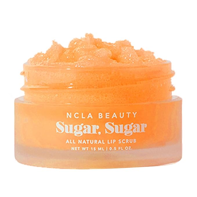 NCLA - Natural Sugar, Sugar Lip Scrub | Vegan, Cruelty-Free, Clean Skincare (Peach)