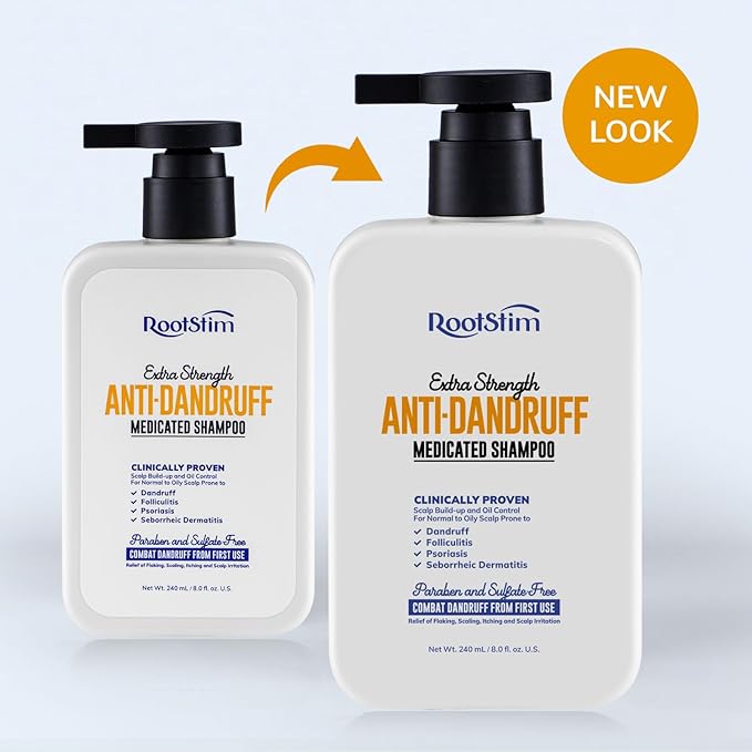 Seborrheic Dermatitis Folliculitis Dandruff Shampoo - Anti Fungal Medicated Shampoo for Healthy Scalp with Selenium Sulfide & Botanical Extracts - Flakes Itchy and Oily Scalp Relief Stop Hair Loss