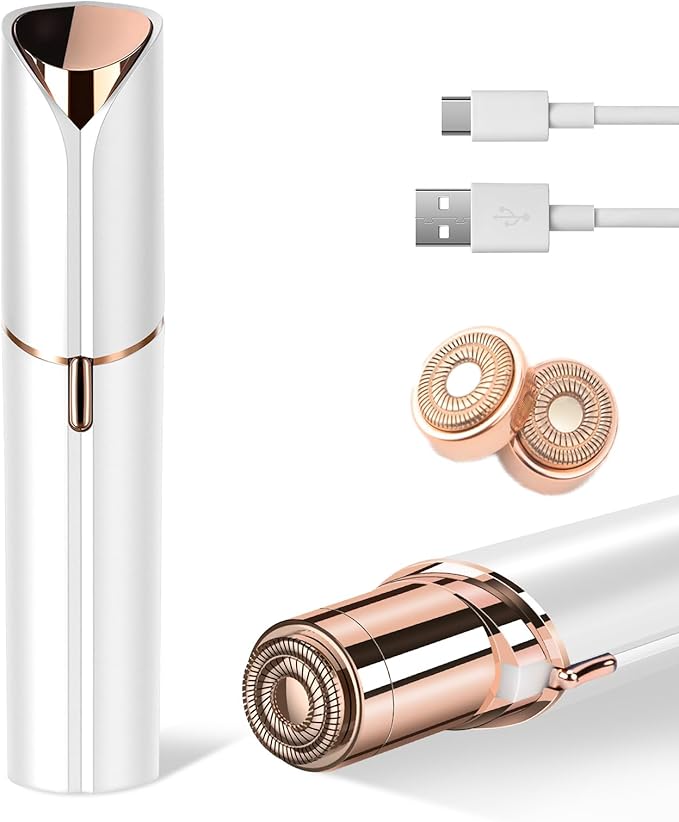 Facial Hair Remover for Women Shaver for Women Painless Face Shaver -Mini Hair Remover, Electric Razor Shaver Portable Bikini Epilator for Lips, Chin, Armpit, Peach Fuzz,Neck, Cheek as Seen on TV
