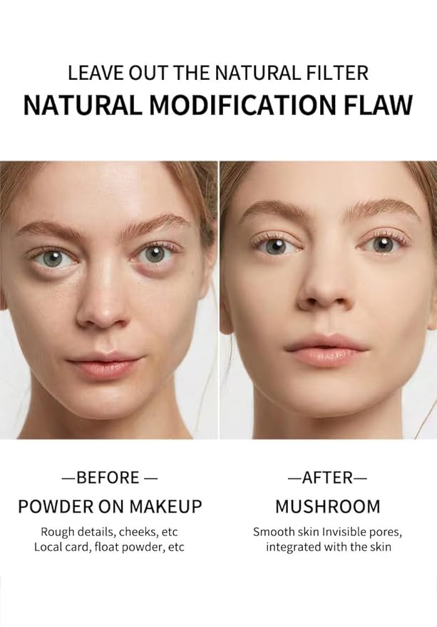 O'CHEAL Mushroom Head Air Cushion BB Cream Foundation Cream for Face Makeup Concealer Cushion for Face Comestics Make Up Cushion Compact Natural