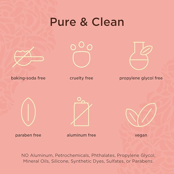 Lavanila Pure Vanilla Deodorant for Women 2-Pack (2 Oz Each) - Natural Aluminum Free Solid Stick Deodorant, Made In USA, Vegan