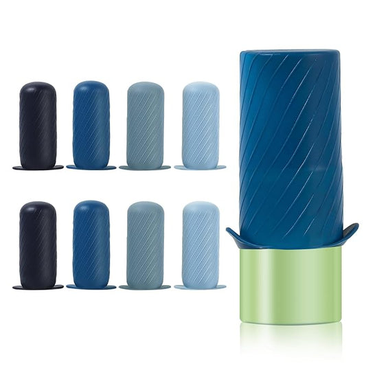 Bottle Covers for Travel, Leak Proofing, Travel Size Container Silicone toiletry sleeves, Leak Locks Travel Accessories for Shampoo Wash Body Bottles and other beauty and personal care(8pcs)