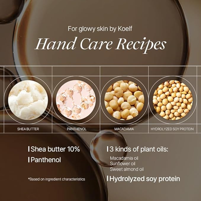 Koelf Perfumed Hand Cream No.3 Tulip At Dawn 50ml (1.69 fl. oz.) - Hand Moisturizer for Dry Skin with Shea Butter, Panthenol, Tulip Scented Deep Nourishing Hand Cream