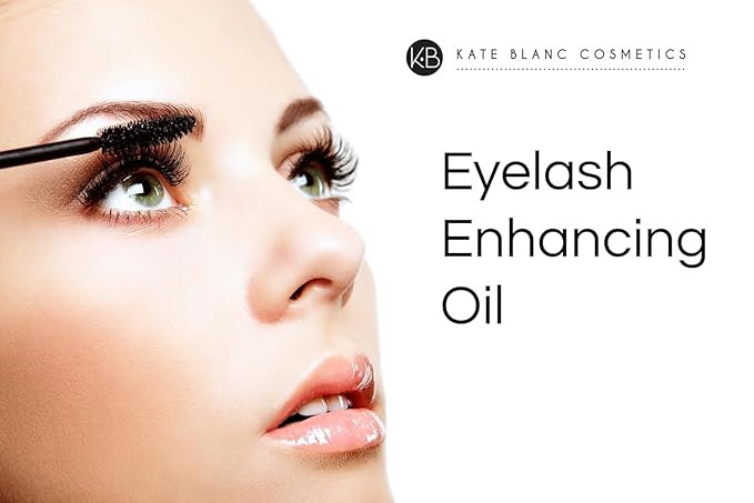 Kate Blanc Cosmetics Castor Oil Organic (16oz), 100% Pure, Cold Pressed, Hexane Free, Glass Bottle. Natural Oil for Hair, Eyelashes, Eyebrows. Body Oil & Skin Moisturizer with Starter Kit