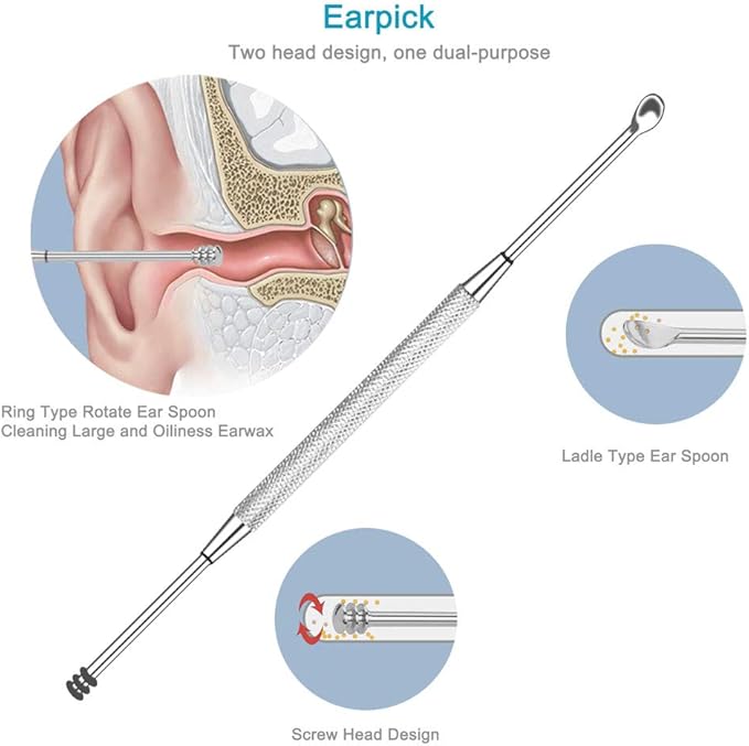 7PCS Professional Cuticle Nippers with Cuticle Pusher Set, Stainless Steel Cuticle Trimmer and Nail File for Women Fingernail Manicure Tools Kit at Home Salon