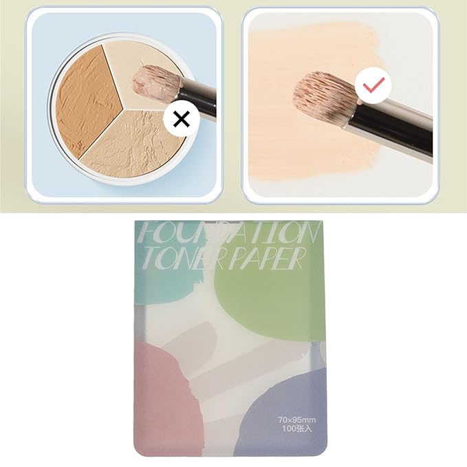 2Pcs Nail Art Palette Paper, Disposable Makeup Palette Paper, Convenient Cosmetic Palettes Papers, Protable Nail Art Color Mixing Papers with 2Pcs Mixing Stick for Makeup