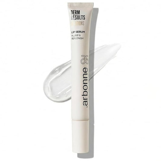 DermResults Solutions Lip Serum – Hydrating Plumping Serum for Women with Moisture-Rich Glossy Finish, Stabilized Vitamin C, Botanical Oils & Lip-Plumping Complex, 0.42 oz, by Arbonne.