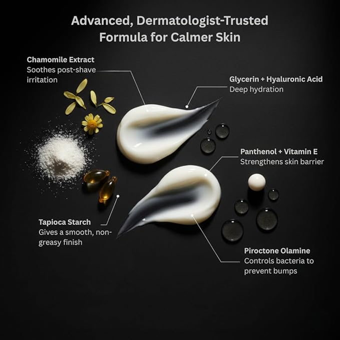 HygieneLab After Shave, Yuka Rated 100/100 – Unscented, Non-Toxic Aloe Vera & Vitamin E Formula for Sensitive Skin, Helps Soothe Razor Burn, Lightweight Moisturizer (3.38 oz)