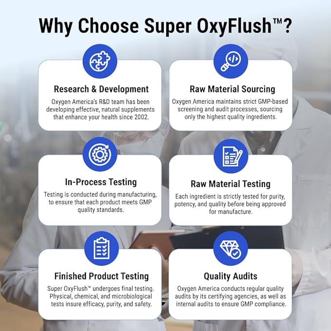 Super OxyFlush, effective colon cleanser aids weight loss & detox. Digestive cleanse for men, relief of constipation for women. Energy booster for radiant skin and nutritional support.