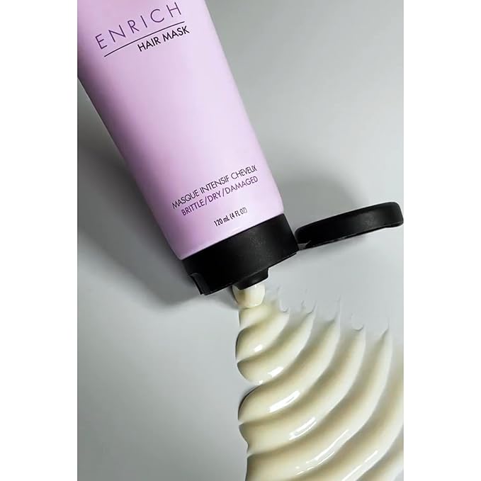 Josh Rosebrook Enrich Hair Mask for Dry & Damaged Hair, Deep Conditioning & lightweight - Anti-Frizz Leave-In Repair Treatment For Split Ends & Breakage, 4 fl oz