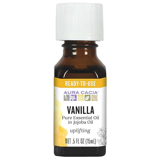 Aura Cacia Essential Oil, Uplifting Vanilla, 0.5 Fluid Ounce