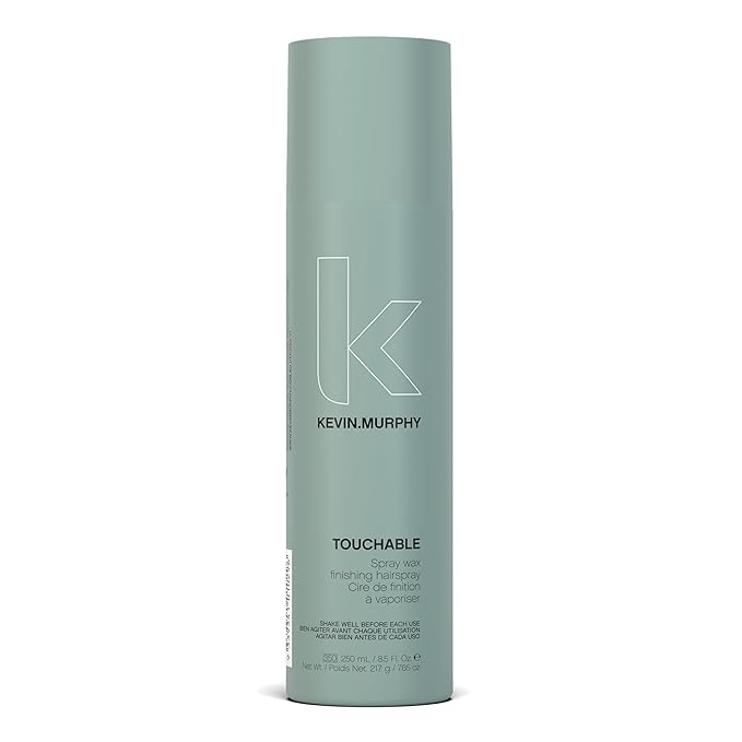 KEVIN.MURPHY TOUCHABLE - Spray Wax Finishing Hair Spray - For All Hair Types - Hair Styling for Texture & Hold - Long Lasting - With Milk Thistle & Carrot Seed Oil - 250 mL / 8.4 fl oz