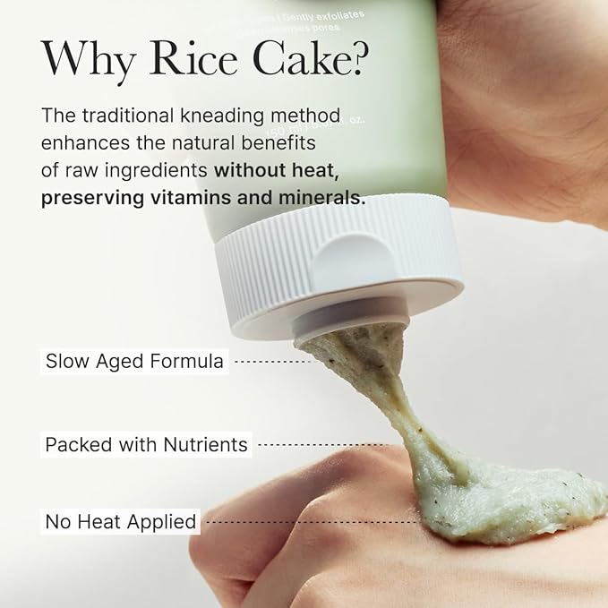 ARENCIA Salicylic Acid, Green Tea + LHA Deep Pore Rice Cake Cleanser – Deep Pore Cleansing, Acne Face Wash, Blackhead Remover, 5.07 fl oz