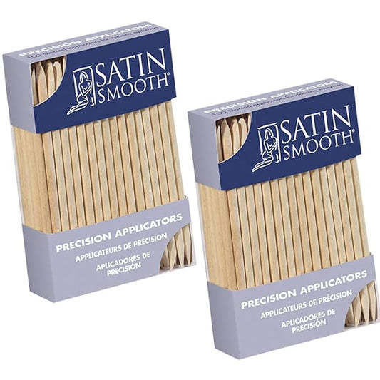 Satin Smooth Precision Applicators 100 ct x 2 packs