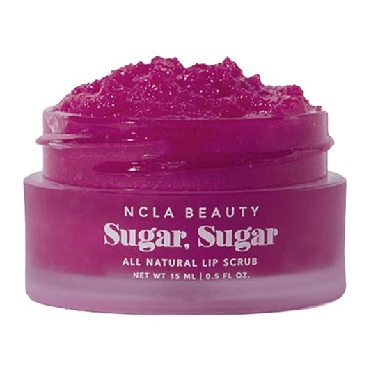 NCLA - Natural Sugar, Sugar Lip Scrub | Vegan, Cruelty-Free, Clean Skincare (Black Cherry)
