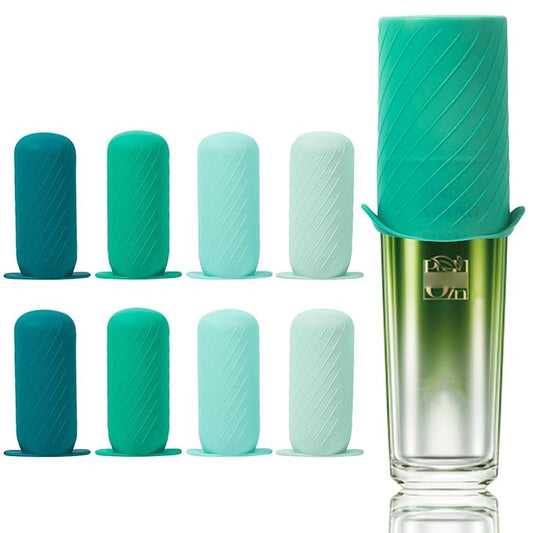 Bottle Covers for Travel, Leak Proofing, Travel Size Container Silicone toiletry sleeves, Leak Locks Travel Accessories for Shampoo Wash Body Bottles and other beauty and personal care(8pcs)