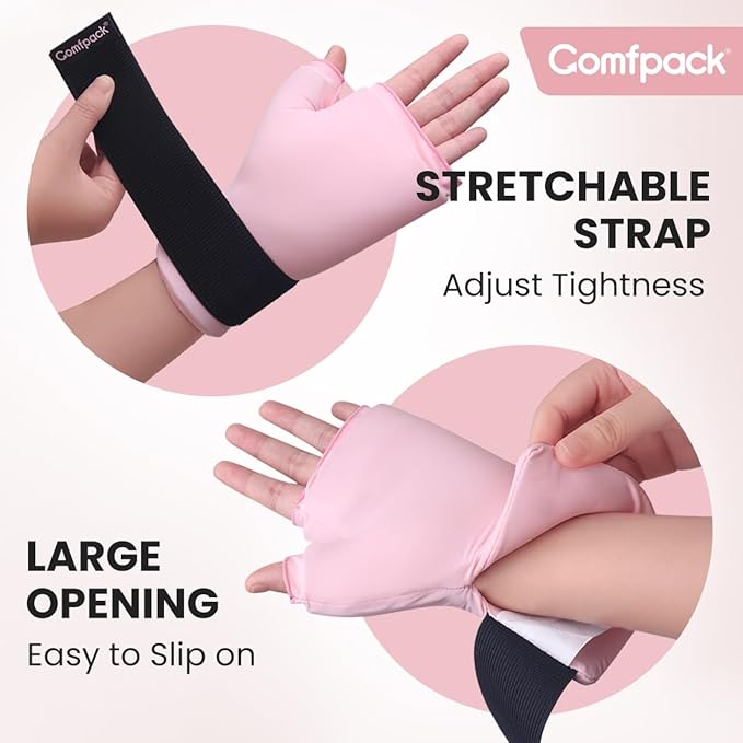 Hand Ice Pack Glove for Arthritis Pain Relief, Wrist Ice Pack Wrap for Carpal Tunnel, Reusable Gel Cooling Glove for Tenosynovitis, Swelling, Surgery, Tendonitis