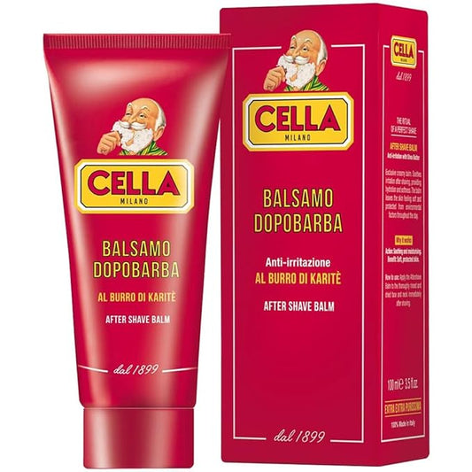 Cella MILANO, Aftershave Balm with Shea Butter and Almond Oil, Soothes & Conditions, Alcohol Free, Great for Sensitive Skin Too, Made in Italy