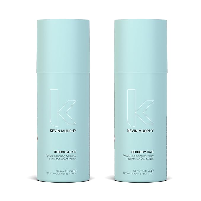 KEVIN.MURPHY BEDROOM.HAIR - Flexible Texturising Hair Spray - For All Types - Hair Care for Effortless Bedroom Hair - With Ginger Root Extract - 100 mL / 3.4 fl oz (Pack of 2)