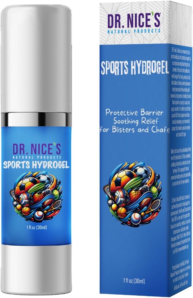 DR. NICE'S Sports Hydrogel - Soothing Skin Refresh | for Minor Blisters, Scrapes, Friction or Weather Chap or Chafe Discomfort | Topical Hydrogel (30 mL)