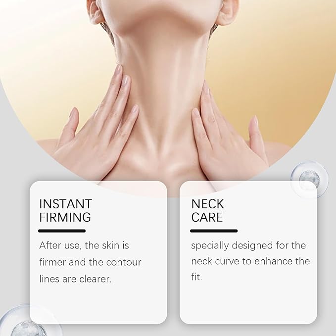 Invisible Neck Lift Tape Neck Instant Lifting Firming Tape Improves Neck Lines Wrinkles High Elastic Breathable Lifting Invisible Reusable Waterproof Use Before Makeup (8 strips+40 patches)