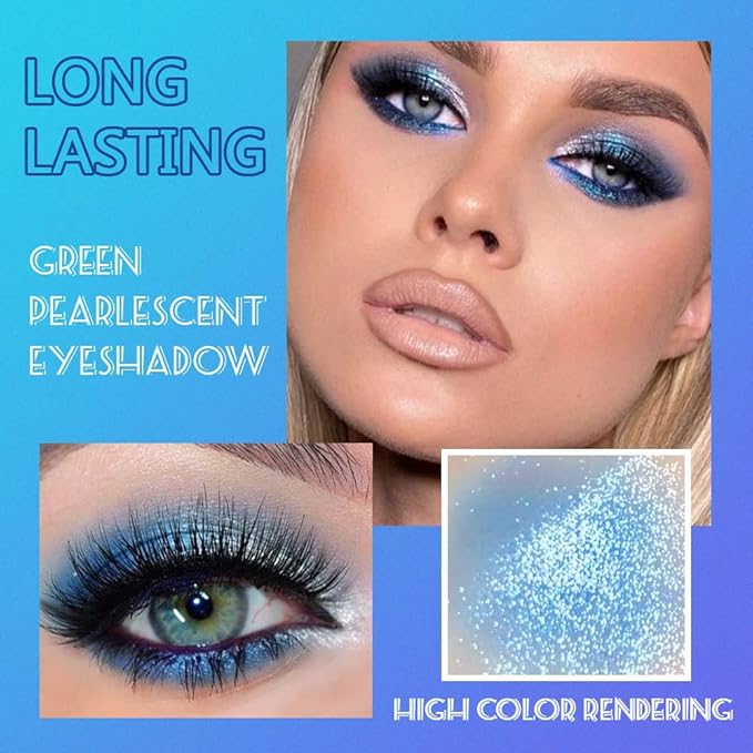 AMY'S DIARY Blue Purple Matte Eyeshadow Palette, 9 Colors - Long Lasting, Colorful Eye Shadow Platte for Women (03)