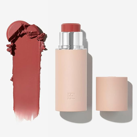 EarthsCure Cream Blush Stick (Peach Rose) - Multi-Use Cheek, Lip & Eye Tint - Buildable Hydrating Formula, Natural Dewy Finish - 1 Piece