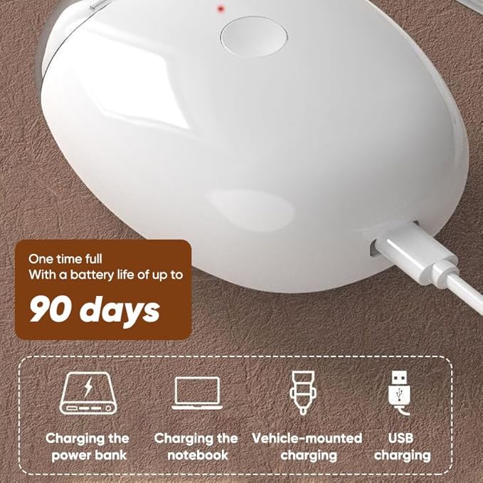 Electric Automatic Nail Clipper & Grinder: Rechargeable Fingernail Trimmer with LED Light - 3-Speed Quiet Nail Care Tool for Adults, Seniors & Babies (2 pcs)