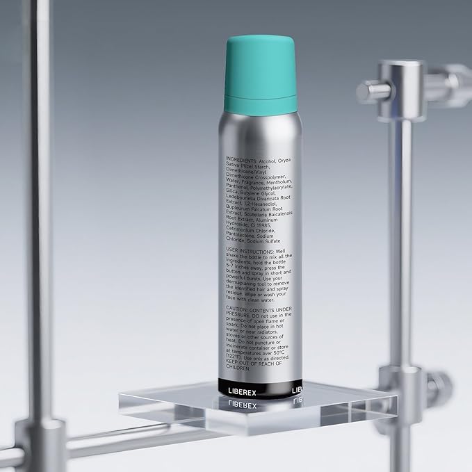 Liberex Dermaplane Razor Hair Identifier Spray for Women Face Shaving, Sonic Dermaplaning Tool Set for Peach Fuzz Removal