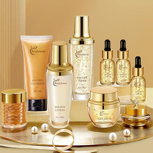 Snail Mucin Facial Skincare Set for Women, Suitable for All Skin Types - Deep Moisturizing & Nourishing with Collagen, Birthday & Valentine's Day Gift - Anti-aging Skin Care Set, Face Kits Daily Care