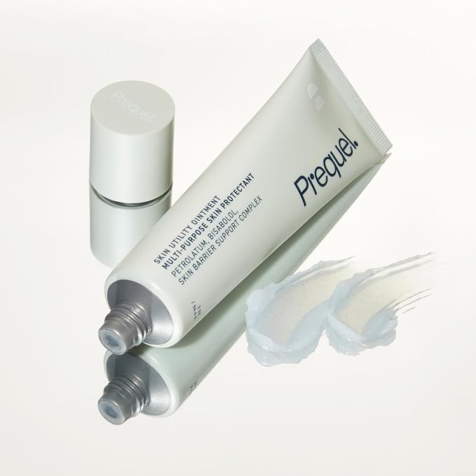 Prequel Skin Utility Ointment, Moisturizing Protectant. Mid-weight Occlusive Face and Body Cream for Dry Skin, Hand Cream for Cracked Hands. Soothing Barrier Protection with 45% Petrolatum