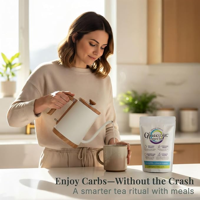 LifeSense GlucoLogic Functional Tea – Post-Meal Glycemic Spike Support | White Mulberry Leaf Premium Tea Blend | Smart Carb-Blocker, Reduce Hunger & Cravings, Keto-Friendly (90 grams/30 servings)