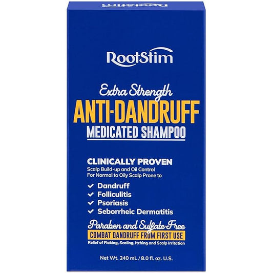 Seborrheic Dermatitis Folliculitis Dandruff Shampoo - Anti Fungal Medicated Shampoo for Healthy Scalp with Selenium Sulfide & Botanical Extracts - Flakes Itchy and Oily Scalp Relief Stop Hair Loss