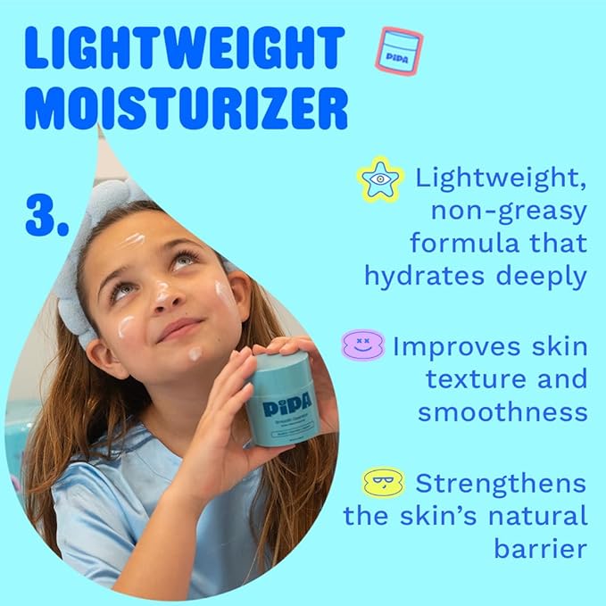 Pipa Skincare Start Young Bundle Gift Set | 3-Step Birthday Gift Skin Care Routine for Girls & Tweens 8 to 12 | Alcohol-Free & Safe | Includes Foam Face Cleanser, Face Moisturizer & Facial Mist