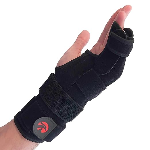 Pinky Finger Splint Boxer Fracture Brace | Ulnar Gutter Splint Hand Brace | Ring & Little Finger Splints | Broken Metacarpal Support Cast | Dupuytren's Contracture | Boxers Pinky Braces (LARGE LEFT)