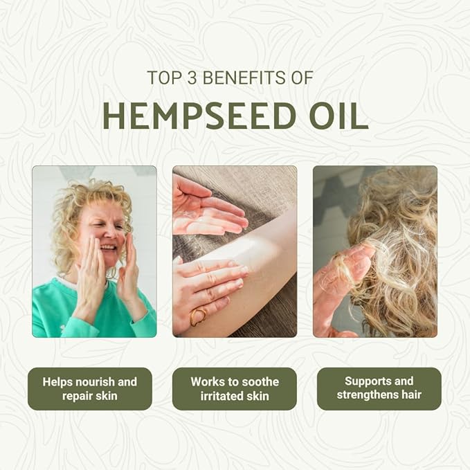 Nature Packaged Hemp Seed Oil for Skin, Hair and Body Direct from Hemp Oil Canada - Cold Pressed Hemp Seed Oils - 1 Gallon (Pack of 4)
