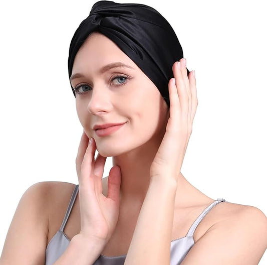 DAISYSILK 100 Pure Mulberry Silk Hair Bonnet for Sleeping Silk Hair Wrap for Women