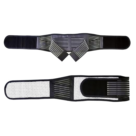 Back Support with Magnet, Tourmaline Magnetic Back Braces for Lower Back Pain Relief, Self Heating & Soothing Back Support Belt, Lumbar Support Belt for Herniated Disc/Sciatica (Small)