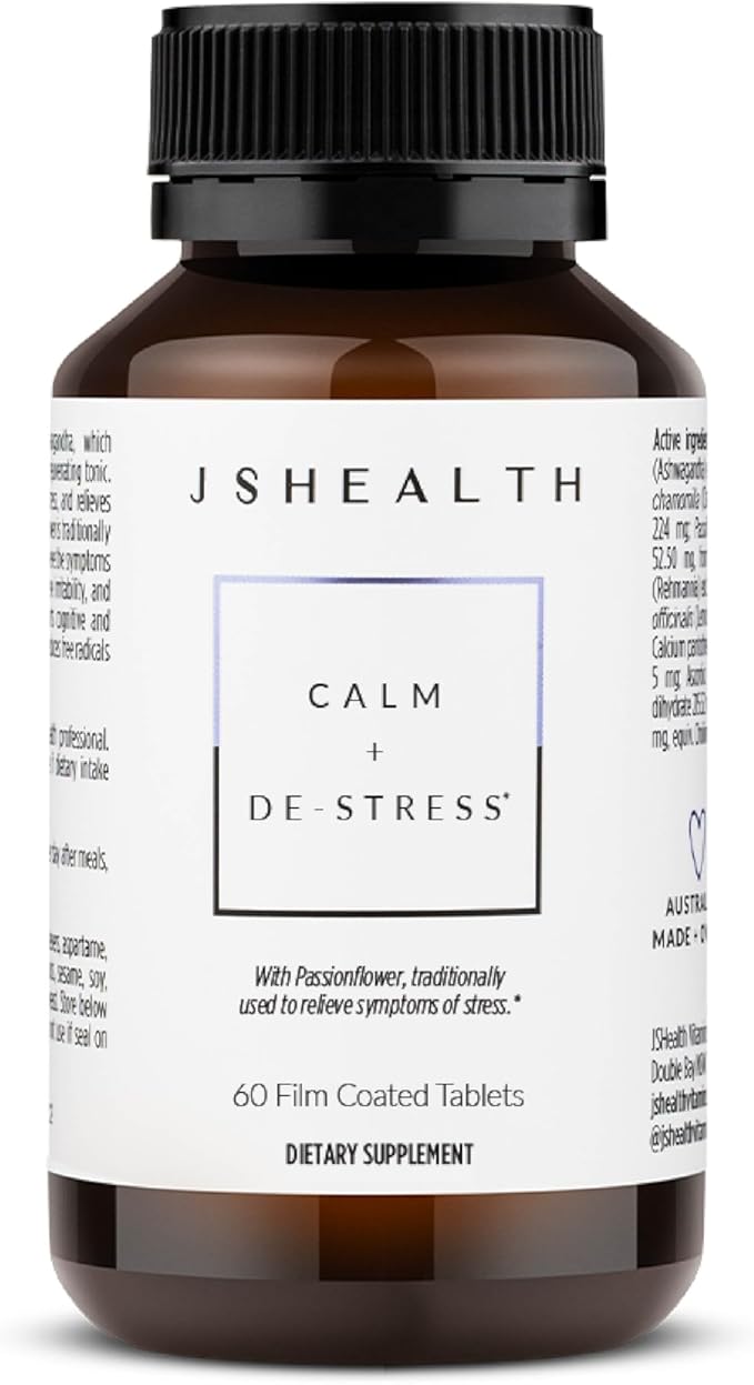 JSHealth Calm + Destress Supplement - 60 Capsules