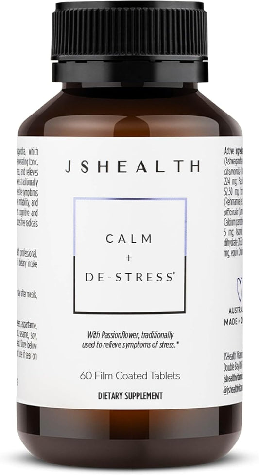 JSHealth Calm + Destress Supplement - 60 Capsules