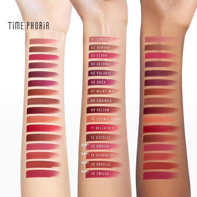 Nebula Velvet Lip Cream, 12 Estelle Deep Brown Lip Color, Velvet Matte Finish, Lightweight Non-Drying Soft Cream Texture, Blurs Lip Lines, High Pigment Transfer-Proof Long-Lasting Lip Tint