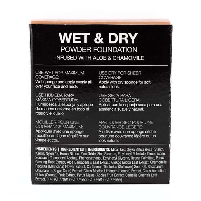 Palladio Dual Wet and Dry Foundation with sponge and Mirror, Squalane Infused, Apply Wet for Maximum Coverage or Dry for Light Finishing and Touchup, Minimizes Fine Line, All day Wear, Natural Clary