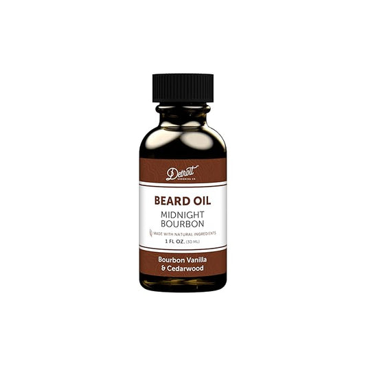 Detroit Grooming Co.| Hydrating Formula with Sweet Almond & Vitamin E • Limited Edition Midnight Bourbon Beard Oil (1 oz)
