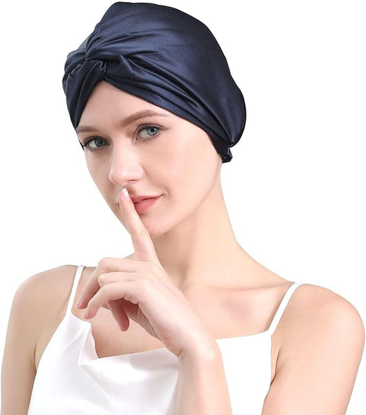 DAISYSILK 100 Pure Mulberry Silk Hair Bonnet for Sleeping Silk Hair Wrap for Women